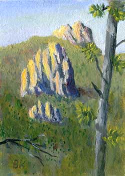 "Black Hills" by Barbara Kelsey, Pewaukee WI - Oil